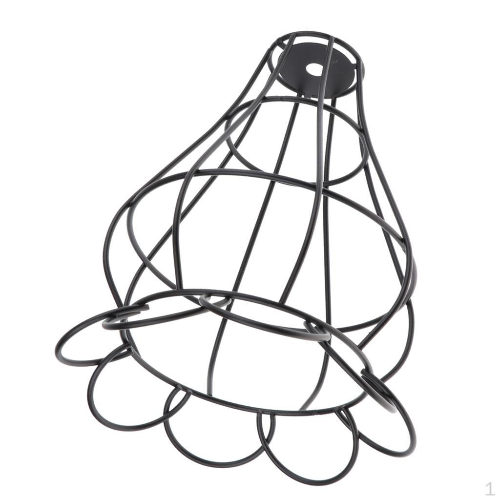 Style Black Light Cage For Pendant Lamps Home