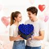 Forever Flowers, 27 Preserved Roses In a Heart Shape Box, Eternal Flowers Immortal Bouquet Birthday Present for Women Her Wife Mothers, Anniversary,