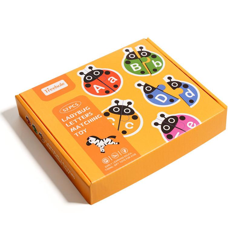 Match Alphabet Word Animal Cards Kids Educational Toy Toddler Enlightenment