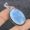 Milky Opal Ethnic 925 Sterling Silver Jewelry Pendant 2.01" c6w28