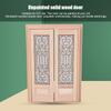 1:12 Scale Dollhouse Furniture DIY Mini Unpainted Wood Double Door Accessory DecorationDouble door