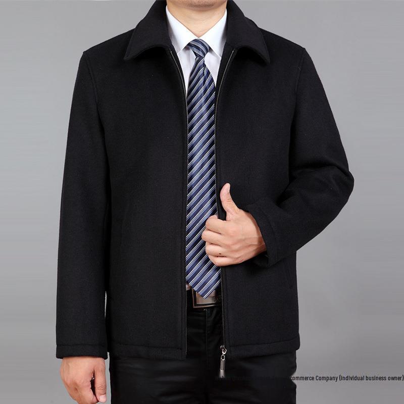 

Мужское шерстяное пальто средней длины для осени/зимы Velvet; XL серый