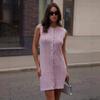 European & American Women's Sleeveless Knitted Cardigan Dress - Autumn 2025