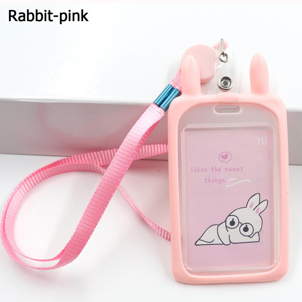 Cartoon Cute Women Men Business Card Holder Girls Boys Bus Card Cover Case Credit Card Holders Bank ID Holders Badge Case