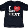 Coolslove Personalized I Heart Shirt, I Love My Girlfriend Shirt, I Heart My Boyfriend Shirt