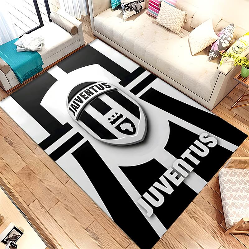 Juventus FC (14) Rug Suitable For Living Rooms Bedrooms Computer Rooms Dining Areas And Placement Under Tables And Chairs Also An Ideal Choice For Off