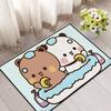 kawaii cartoon art bear d-dudu b-bubu small carpet Rug Carpet Home Decor Bedroom Mat Hallway Balcony Entrance Doormat Decoration