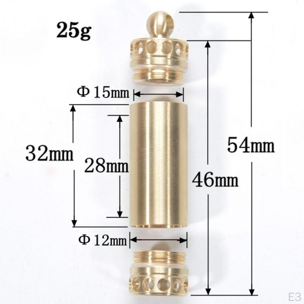 Brass Waterproof Holder Box Case Fob Bottle