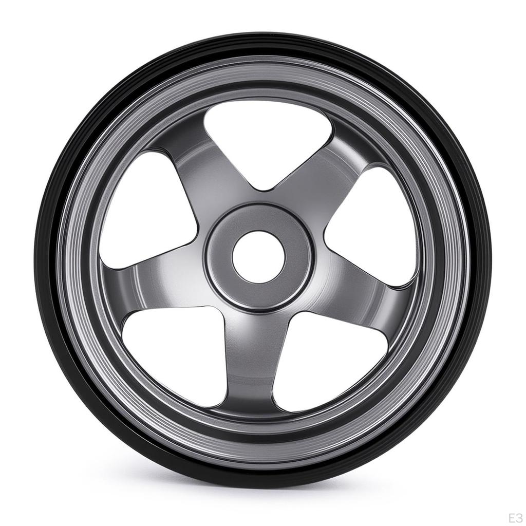 -quality, , Easy-to-install Aluminum Alloy Wheels with Hubs for 1/30 Scale RC SCX30.