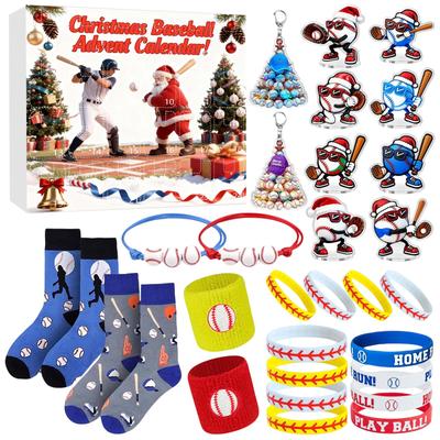 23d Christmas Advent Calendar, Baseball Toys For Kids And Teens, Surprise Gift Boxes For Boys, Girls, And Teens, Baseball Accessories And Decorations