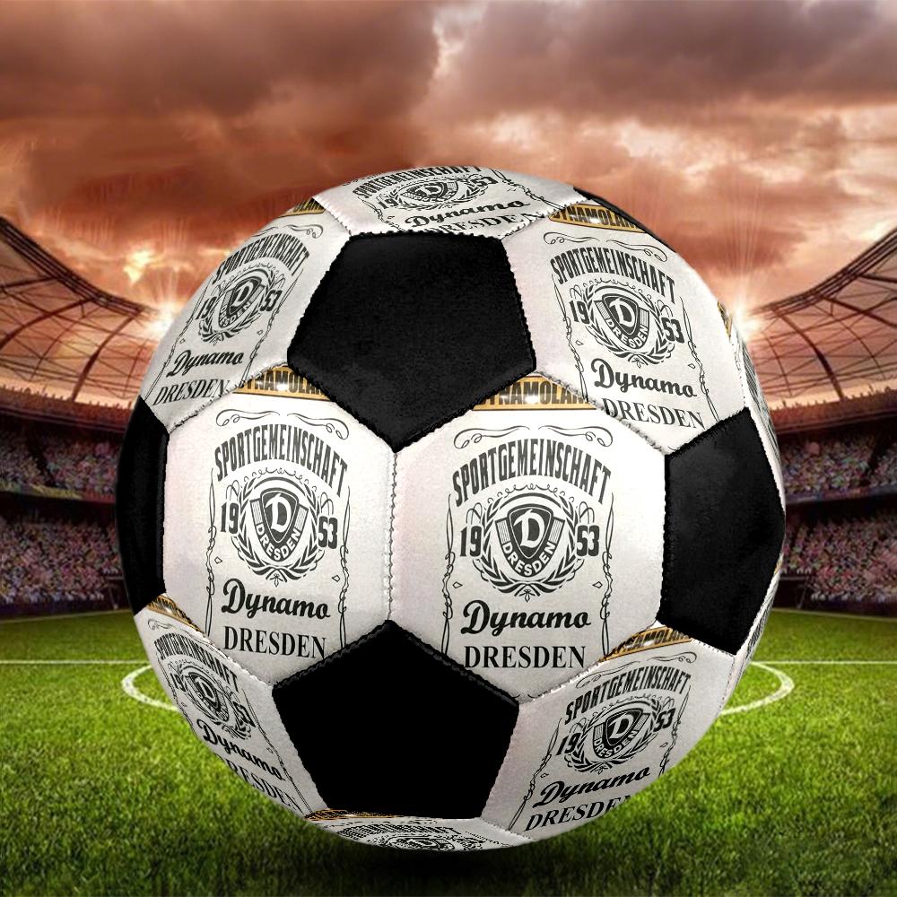 SG Dynamo Dresden Indoor Soccer Ball Colorful Machine Stitched PVC Size 5 Team Training Competition Ready Durable High-Bounce Cool Sports Gift