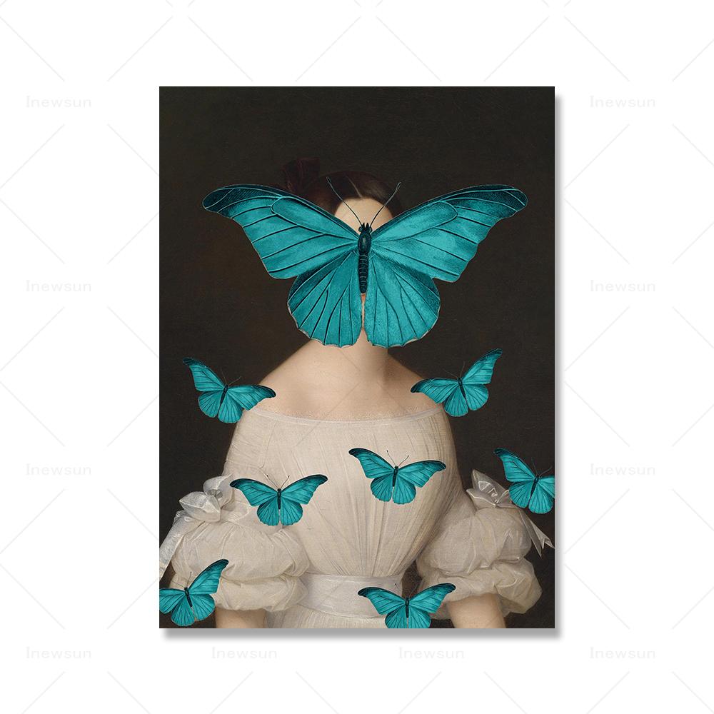 

Эклектичная галерея настенная измененная художественная постер максималистские винтажные принты модная настенная спальня домашний декор холст картины картины 21x30cm No Framed