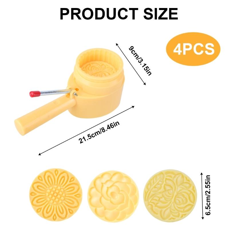 Hand Pressed Ice Skin Mooncakes Mold Chocolate Moulds Flexible ABS Plastics Pastries Dessert Mold for Baking Enthusiasts