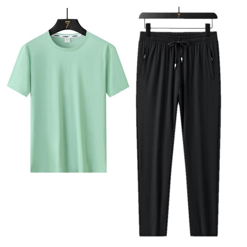 

Спортивная одежда для пар: Мужская быстросохнущая летняя футболка с коротким рукавом из дышащего ледяного шелка для бега, велоспорта, баскетбола и фитнеса M