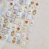 Cute Animal Face 5D Nail Art Stickers Cartoon Cat Bunny Dog Mouse Expressions Simple Self Adhesive Manicure Decal DIY