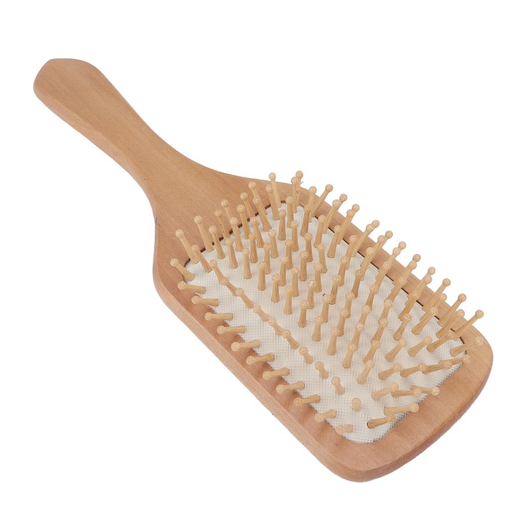 Wooden Hair Brush Portable Home Salon Ergonomic Massage Detangling Paddle Brush Hair Styling Tool