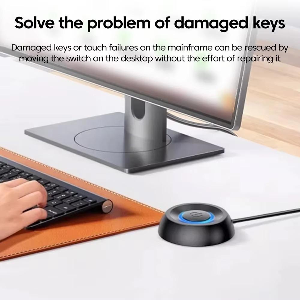 With 1.8m Cables PC Power Button Switch LED Extension for Motherboard Boot  for Desktop Computer