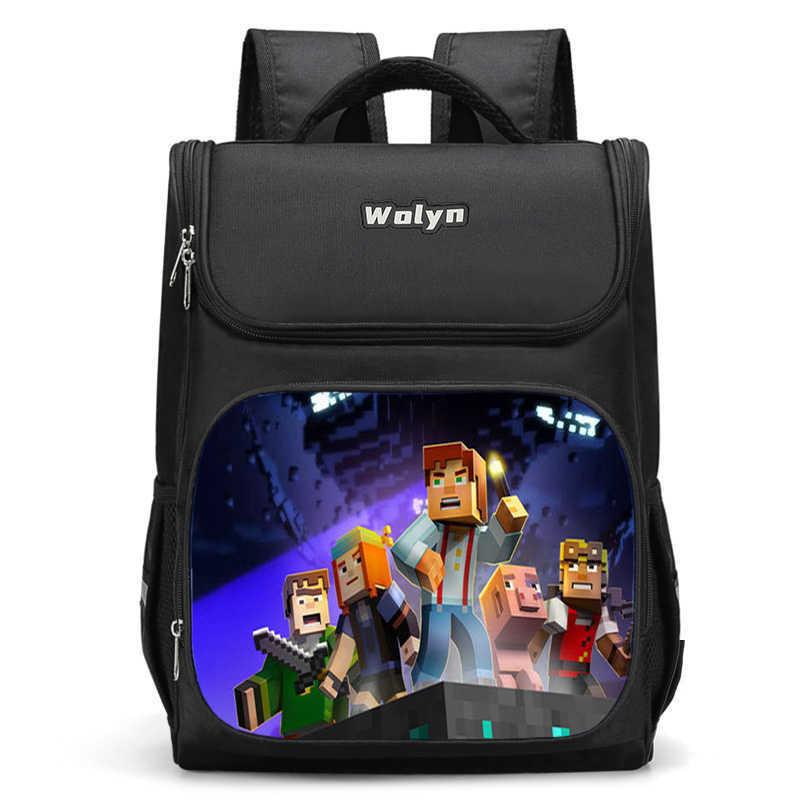 Mochila Escolar 3D Ligera de Gran Capacidad Para Niños Unisex Bolsa de Tela Oxford