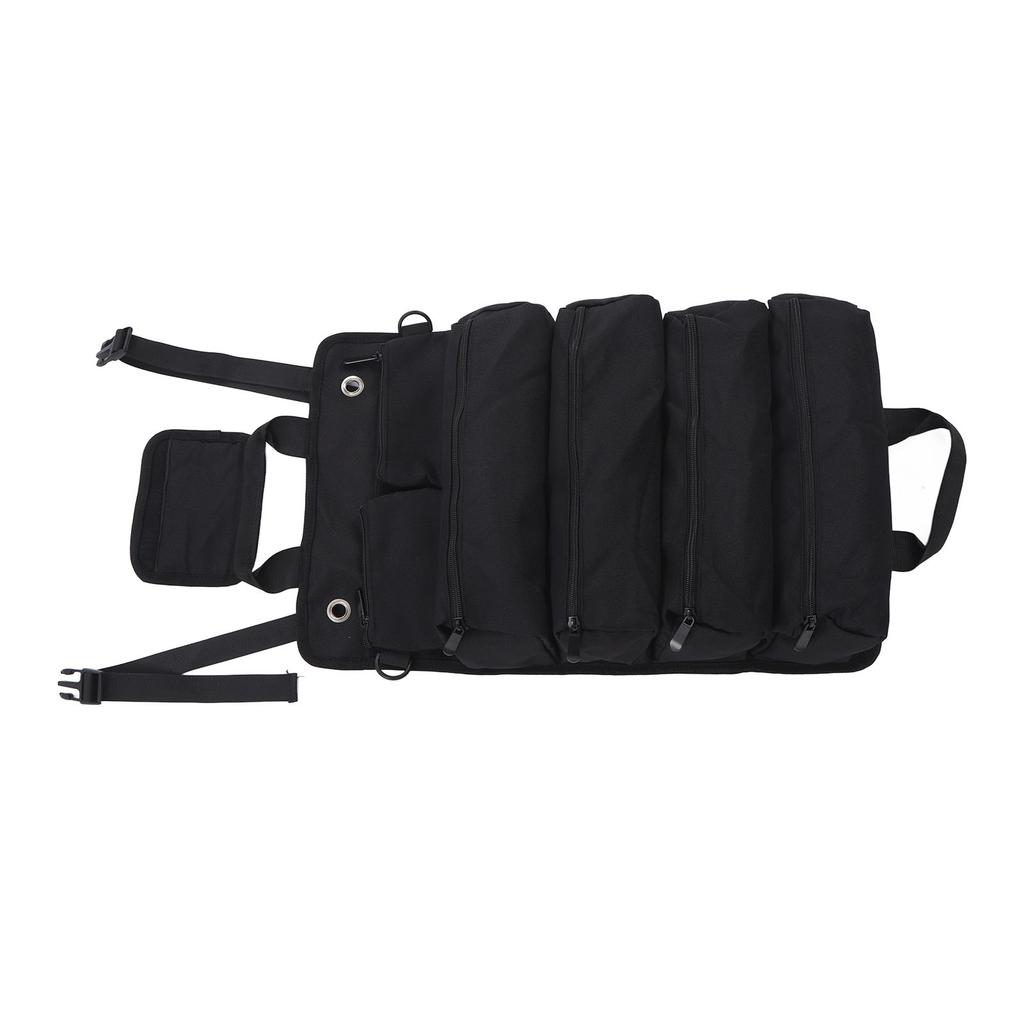 Roll Up Tool Bag Multipurpose Portable Tool Storage Bag Oxford Cloth Separate Pockets Tool Organizer for Gardening