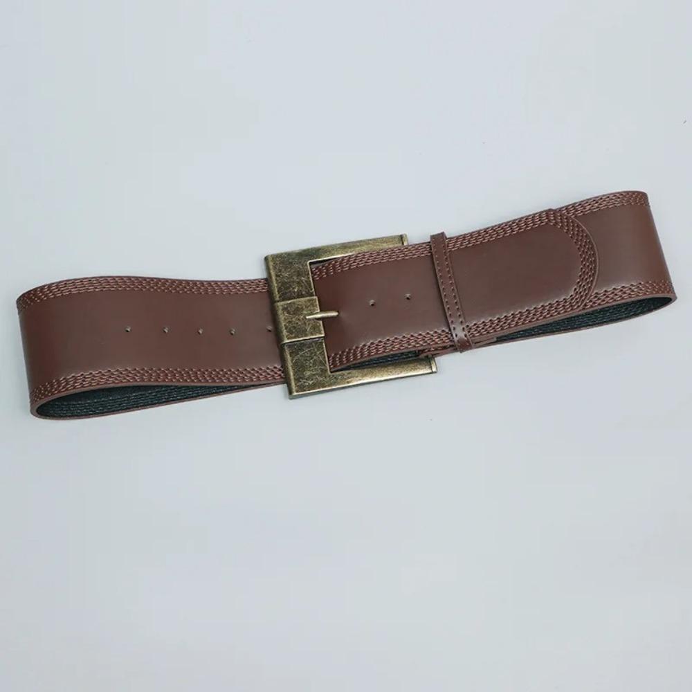 PU Leather Wide Waistband Vintage Grunge Sashes Fashion Women Belts  for Women