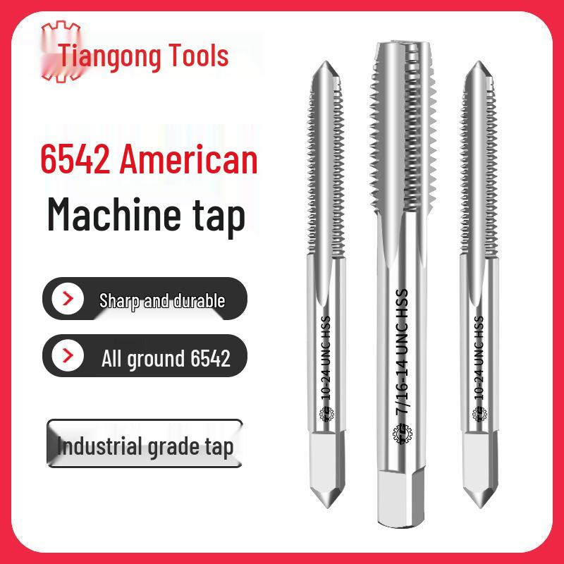 American Standard Stainless Steel Threading Taps 1/4-3/5/8 UNC/UNF