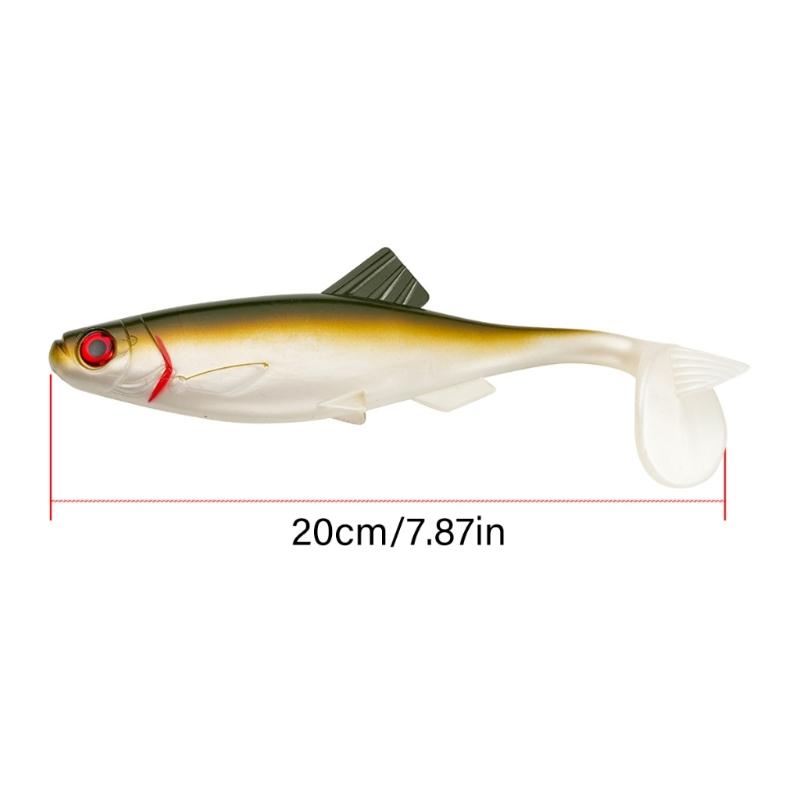 Realistic Swim Baits 20cm 56g Artificial Baits Soft Fishing Lures Paddle Tail Swimbaits Fishing Tackle Accessories