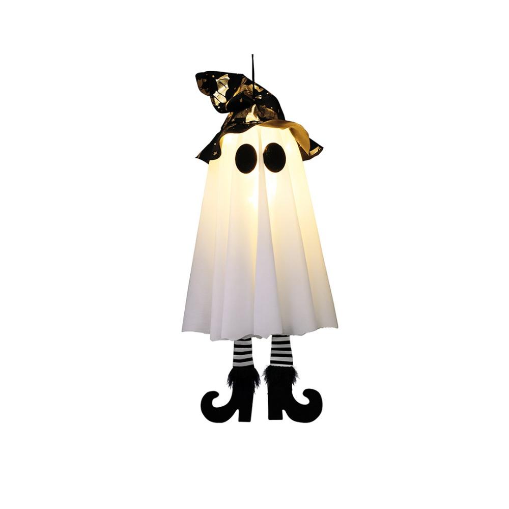 Floating Halloween Hanging Ghost Flashing Halloween Hanging Ornament  Outdoor