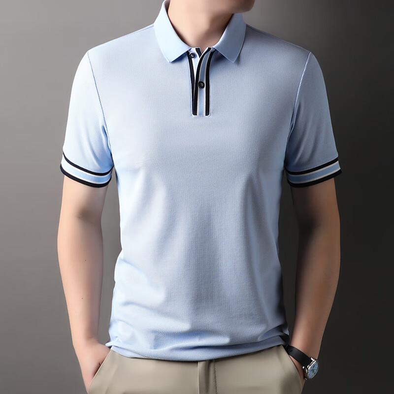 

Firstview Men s Elegant Casual Short Sleeve Polo Shirt FV25X1504 XL