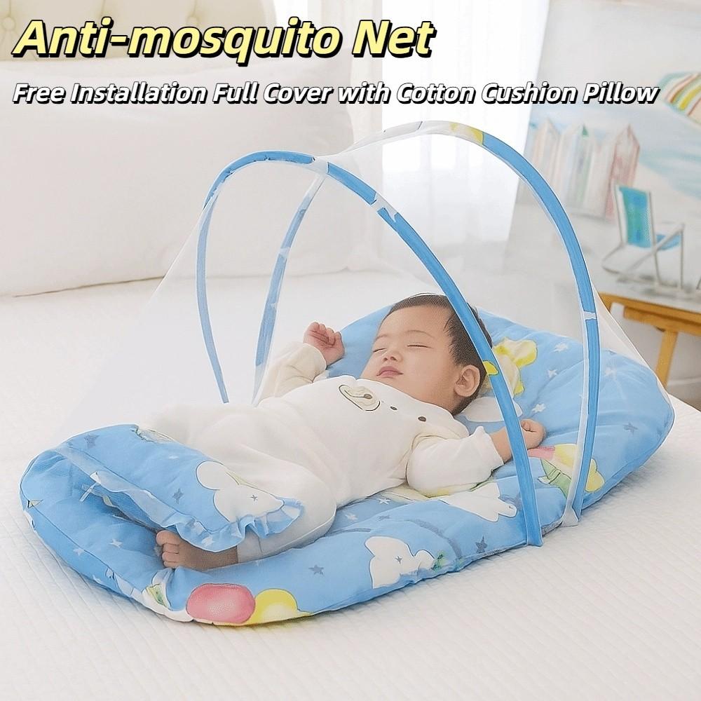 Polyester Crib Net Mesh Crib Tent Cute Infant Mosquito Nets  Travel Netting