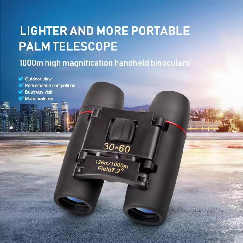 Professional 30x60 Binoculars Hd Night Vision Fmc Coated Shockproof Portable Foldable Bird Watching Camping Travel Telescope