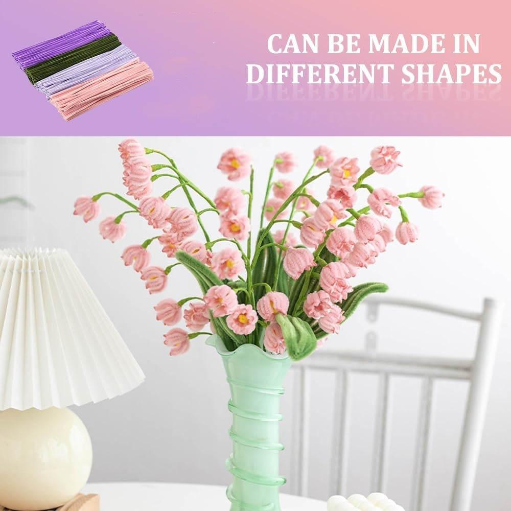 Pipe Cleaners Flower Set, Pipe Cleaners for Crafts, Pipe Cleaners for Crafts, Pipe Cleaner Flower Set, for Bouquet DIY
