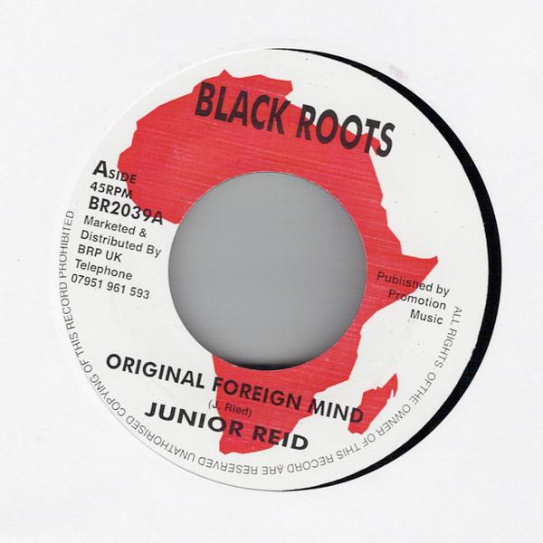 

7-дюймовая пластинка JUNIOR REID Original Foreign Mind BR2039 Black Roots UK Reggae Ska Dub Б/у