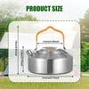 Camping Kettle Tea Coffee Pot Quick Heat Lightweight Teapot Water for Road Trip Picnic