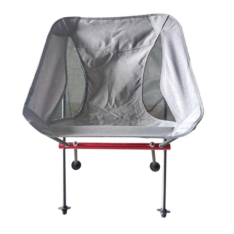 Portable Folding Moon Chair, Compact Fishing Camping Chair, Lightweight 7075 Aluminum Outdoor Stool for Travel, Hiking, Picnic