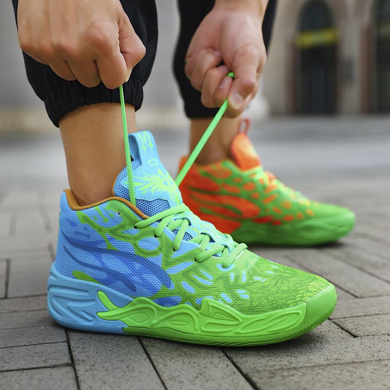 2025 New Xiyin Basketball Shoes Boots Three-ball 4th Generation Student Male and Female Adult Children's Sports Shoes 2025