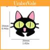 Unique Halloween Cartoon Cat Brooch Pin Funny Black Cat Metal Badge Alloy Oil Drop Bag Accessory