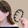 Exquisites Retro-Stoff-Stirnband mit Diamanten: Luxuriöses & Vielseitiges Haaraccessoire