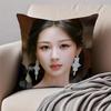 Fashion and elegant Chinese actress YYang Zi Cushion Cover Pillowcase Antidustmite Invisible Zipper Short Plush Sofa Cushion