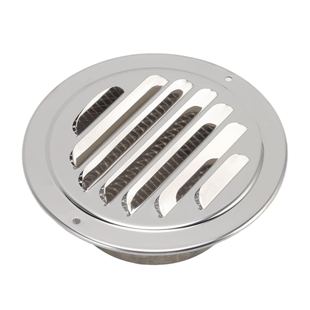 Air Ventilation Cover 304 Stainless Steel Round Exhaust Duct Grill Cap for Kitchen and Bathroom