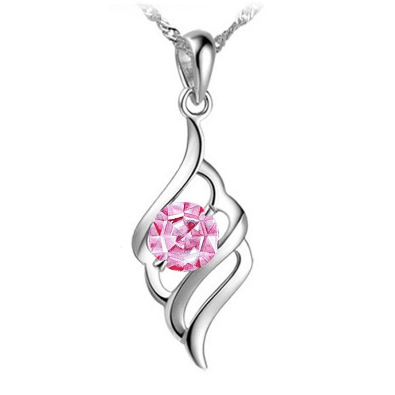 Angel's Feather Korean Style Imitation Crystal Pendant