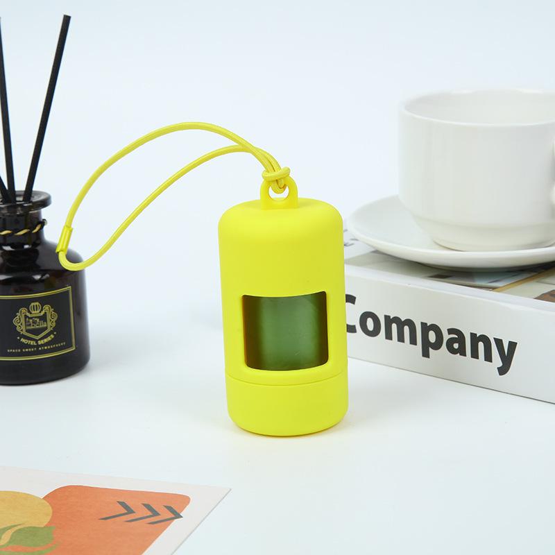 Luxury Plastic Dog Poop Bag Dispenser with Clip Durable Pet Waste Bag Holder with Refillable Core for Outdoor Use