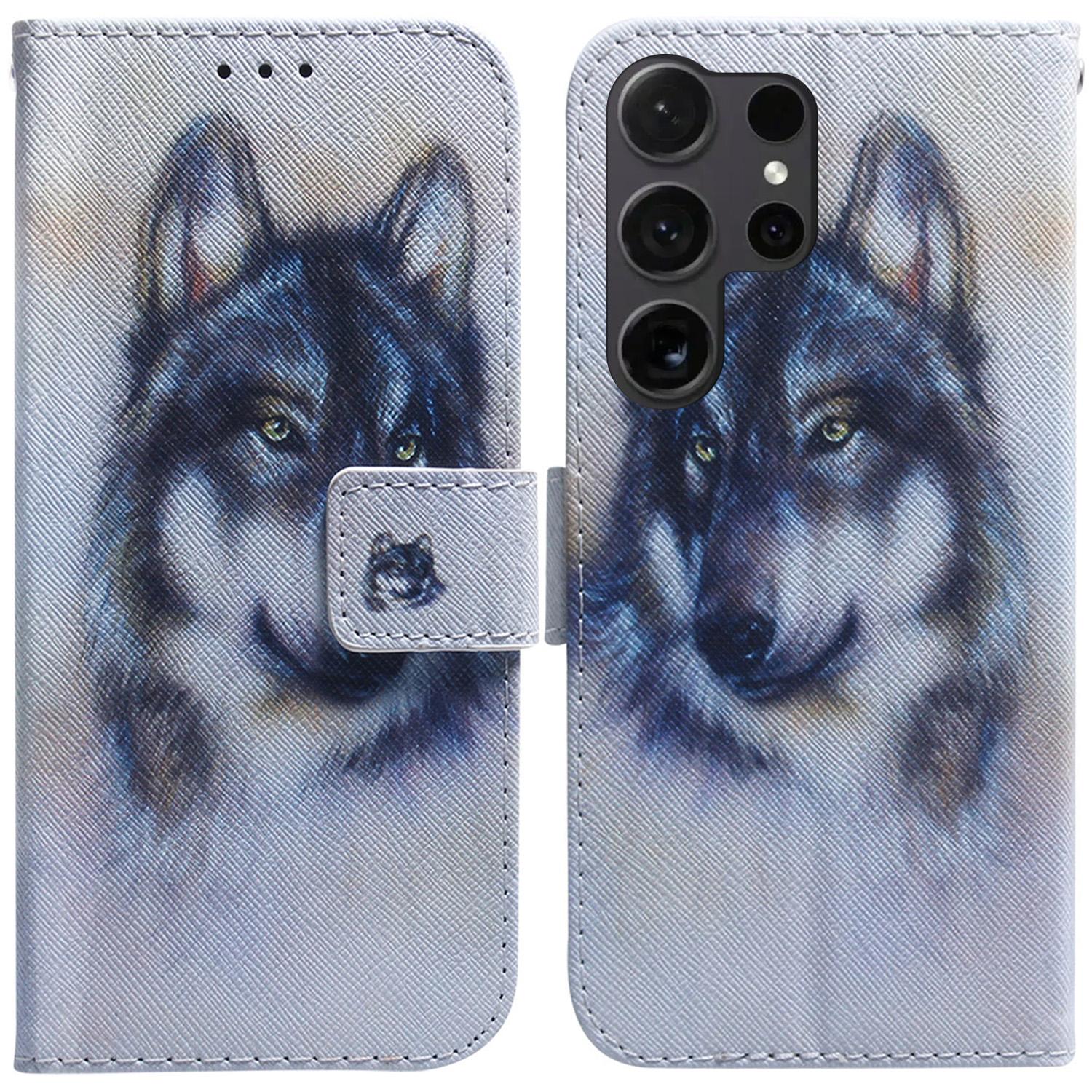 

For Samsung Galaxy S25 Ultra Wallet Case Pattern Print Leather Phone Cover I