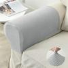 2 Pieces /Set Sofa Armrest Cover Polar Fleece Elastic Couch Armchair Arm Protector Case Stretch Non -Slip Removable Arms Slipcover