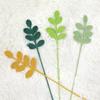 5PCS Hand-Knitted Crochet Leaves Finished Handmade Woven Eucalyptus Leaf DIY Artificial Flower Olive Leaf Room Decoration