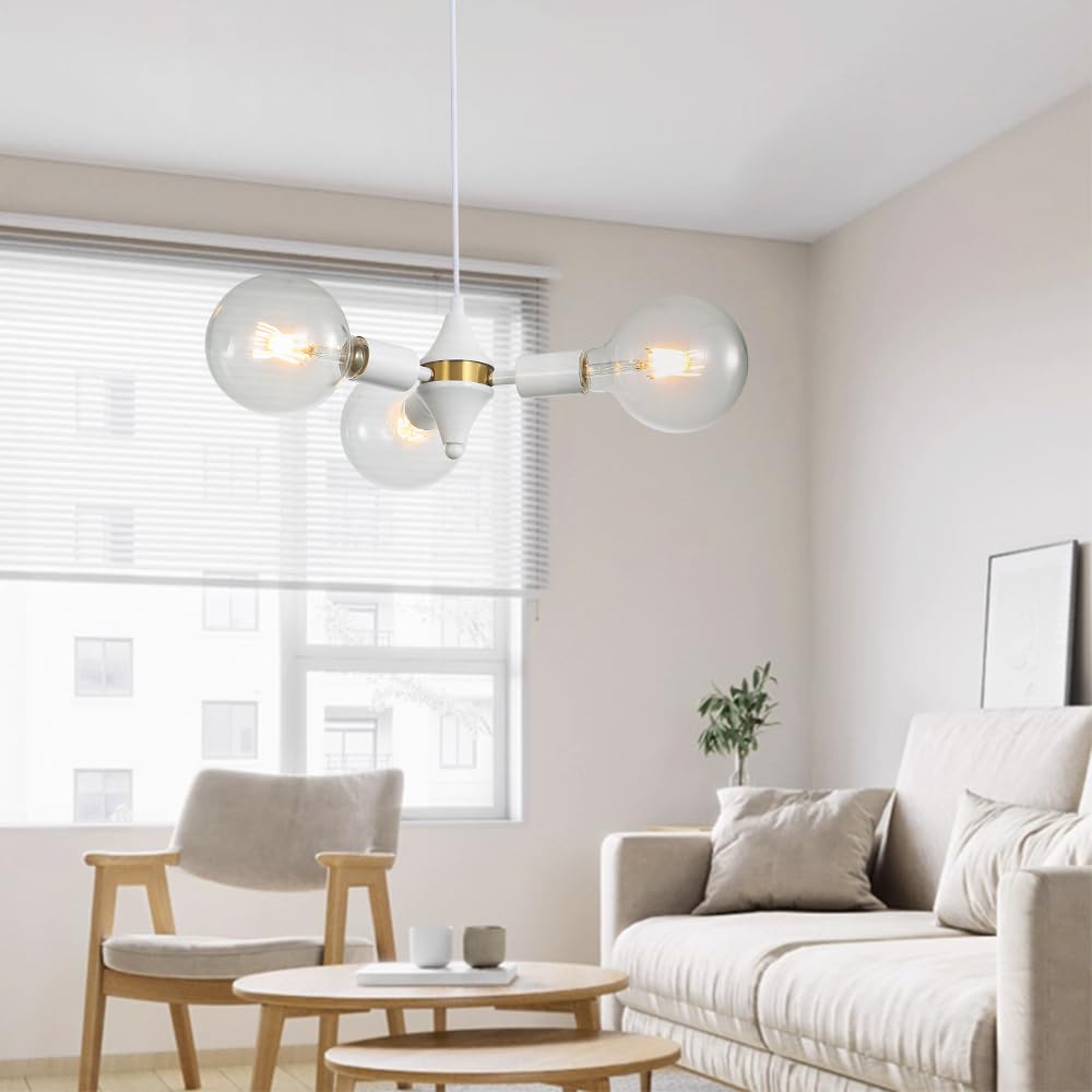 Cerdeco Pendant Light for Interior A modern pendant light with a striking E26 ceiling Lamp not PD027 3-Light Decor striking, Scandinavian-style
