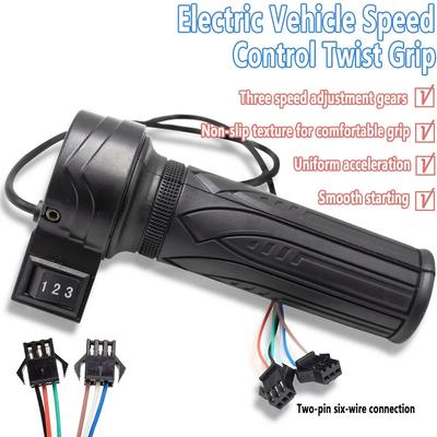 Motorrad Hoch Mittel Niedrig Geschwindigkeit Drehgasgriff Lenker für E-Bike Elektroroller Zubehör Vorwärts Rückwärts Tempomat Teile