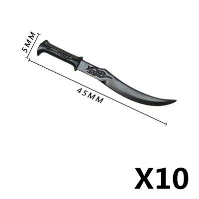 Mittelalterliche Militärzubehör Bausteine Ritter Figuren Waffe Schild Rüstung Helm Speer Bogen Armbrust Axt Hammer Spielzeug K026