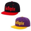 Sproutsy Los Angeles Hip Korean Unisex Men's Cap, Stylish, Flashy, Hop, Popular, Style, (Black + Red)