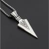 Rock Music Earphone Pendant Couple Necklace Titanium Steel Jewelry