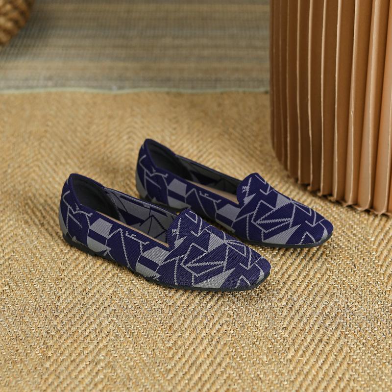 Square head flat sole single shoes women's new non-slip lazy shoes one pedal Doudou shoes